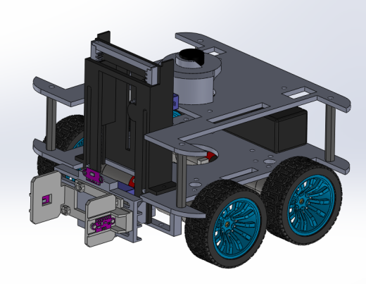 带夹爪的四轮驱动机器人缩略图