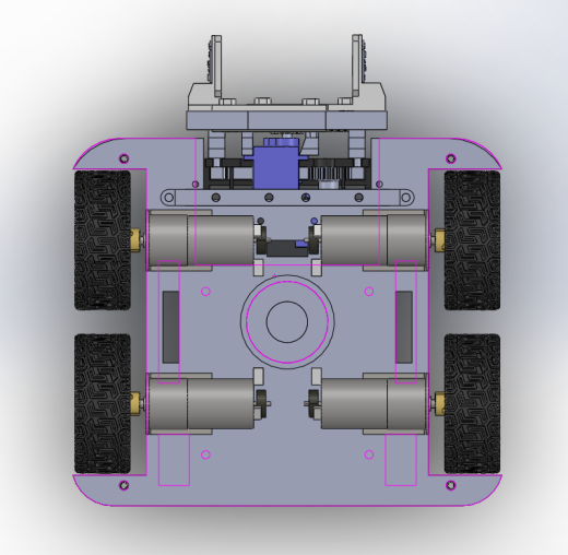 带夹爪的四轮驱动机器人缩略图