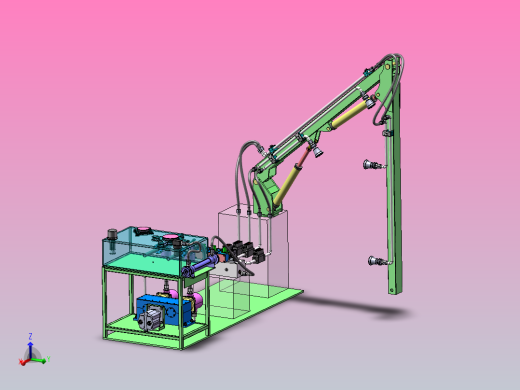 基于修前机臂架的喷药结构设计（SW+CAD+说明书）