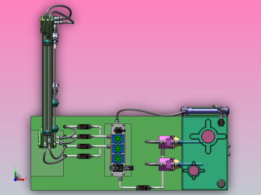 基于修前机臂架的喷药结构设计（SW+CAD+说明书）前视缩略图