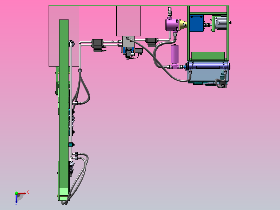 基于修前机臂架的喷药结构设计（SW+CAD+说明书）俯视图