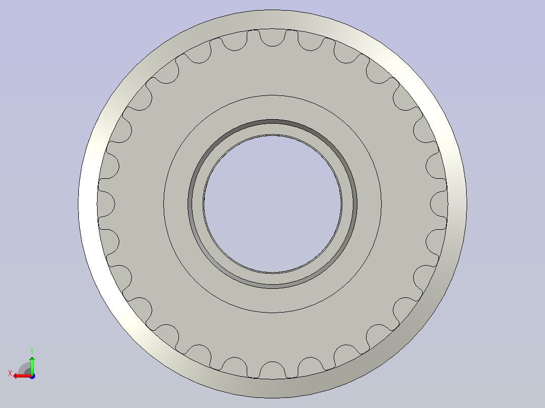 标件同步带轮-夹持式28-5M-1113DF-L212后视图