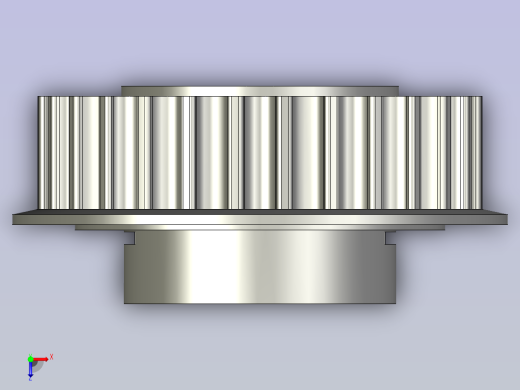 标件同步带轮-夹持式28-5M-1113DF-L212俯视缩略图