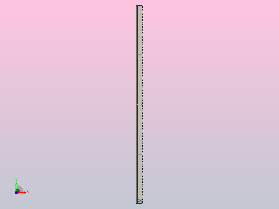 GZ-HL-2-C1双排滚珠护栏前视图