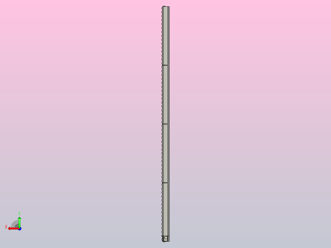 GZ-HL-2-C1双排滚珠护栏后视图