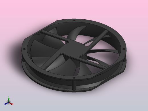 User Library-Antec Fan 200 x 30-1风扇正等轴测缩略图
