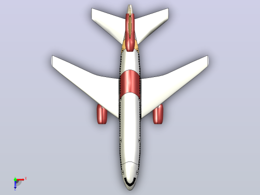 DC-10 模型飞机俯视缩略图