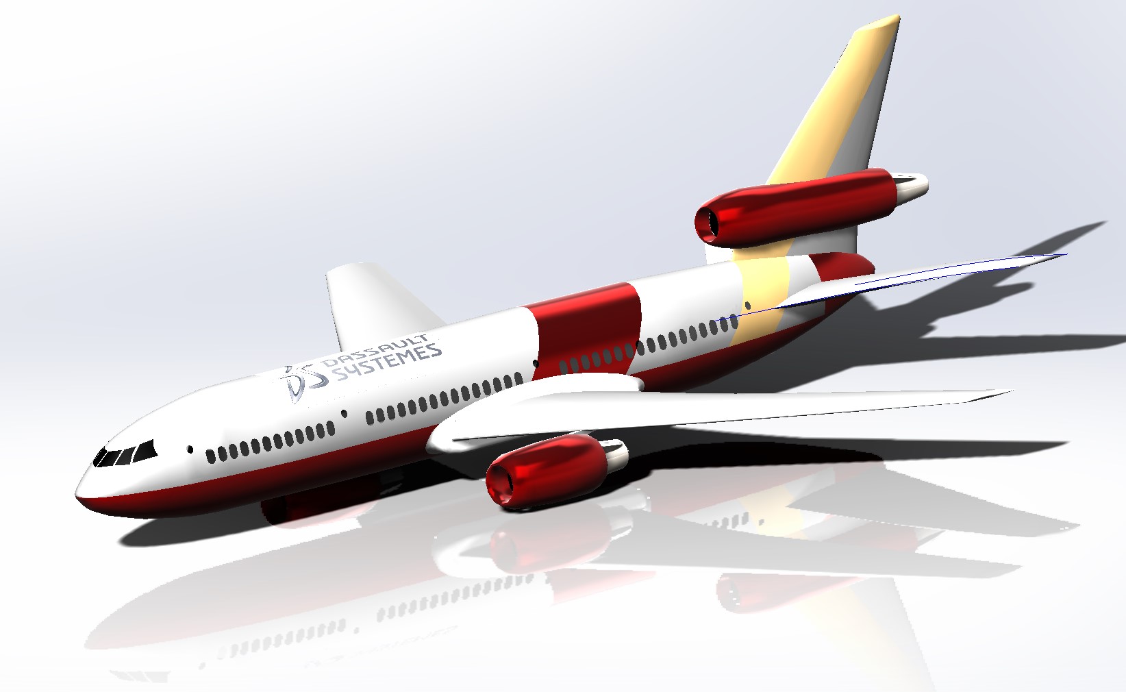 DC-10 模型飞机