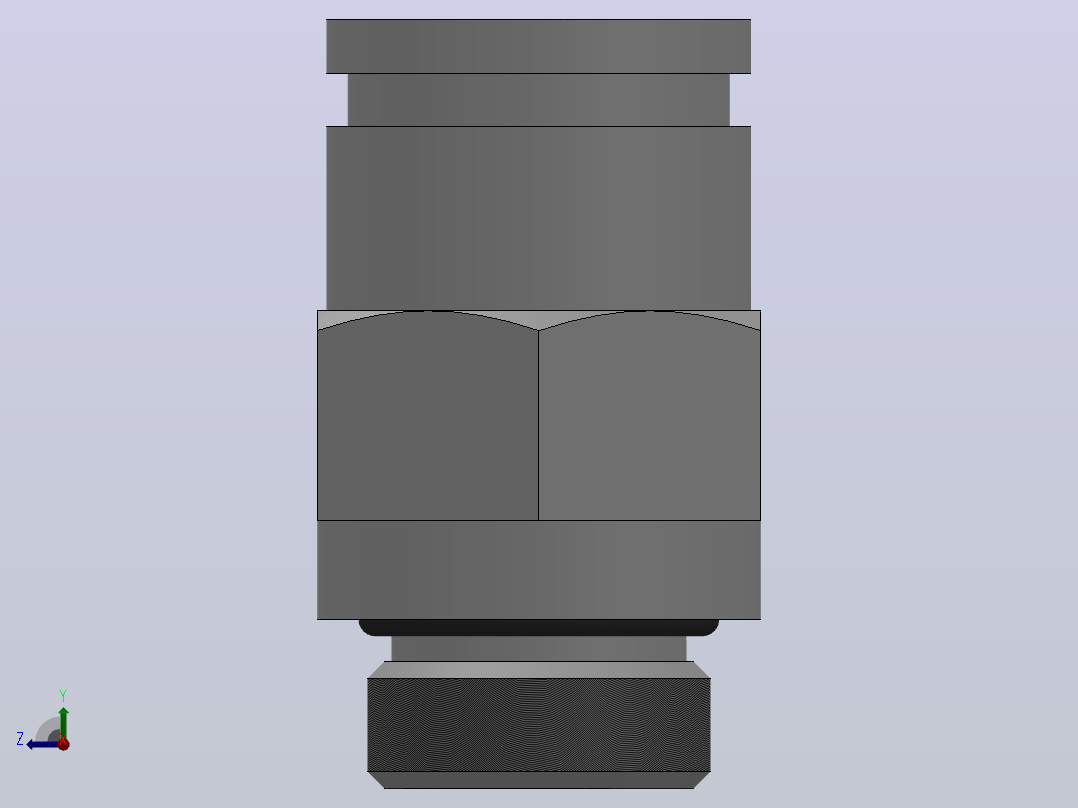 IPCP-G 螺纹直通-G螺纹气动管接头_IPCP10-G02右视图