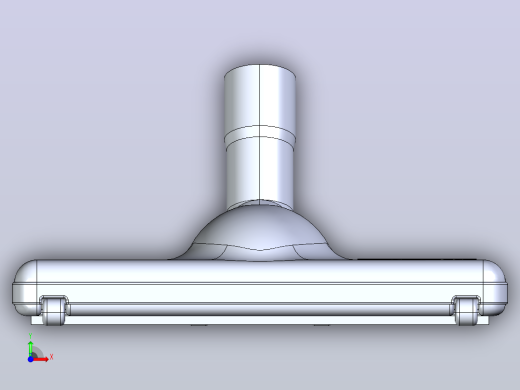 充电式吸尘器模型前视缩略图
