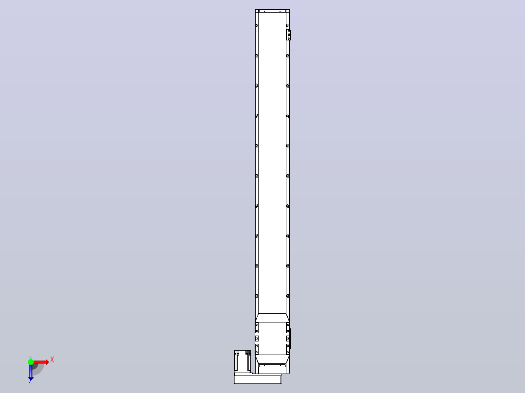 滚珠丝杠直线轴内置导轨TPA-GCR-170-2510C-L1500-MR-M75-N3俯视图