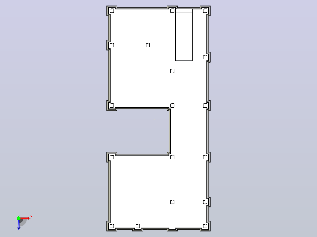 房屋数码模型俯视图