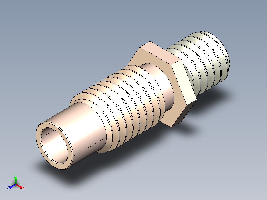 双金属E3D V5 BiMetal Heatbreak正等轴测图