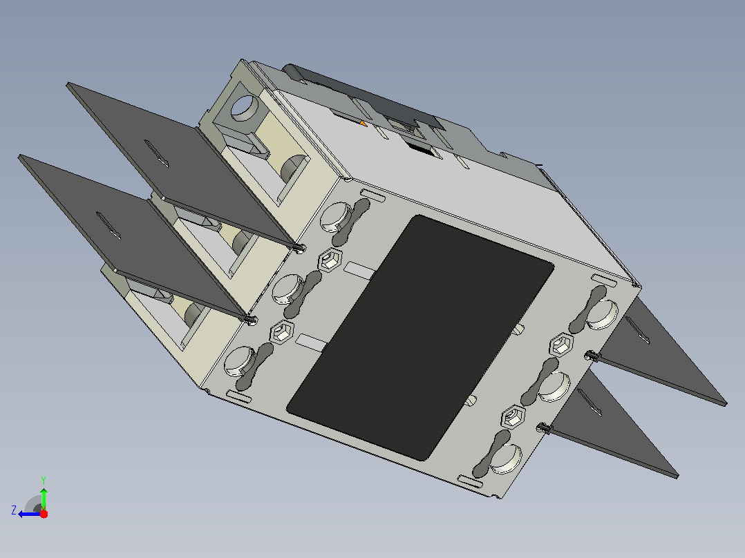 NXMSPD-250塑料外壳式断路器三维模型202209右视图