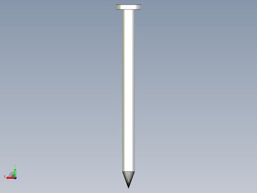 圆头和沉头钢丝钉。A型和B型-具有所有配置的Solidwork零件后视缩略图