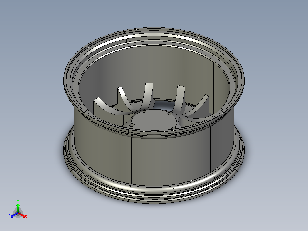 卡车轮毂主视图