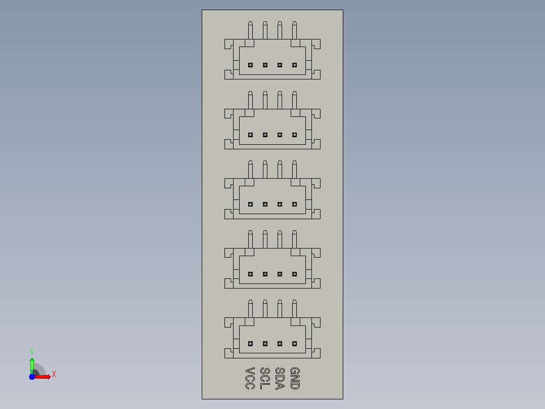 I2C 分流器前视图