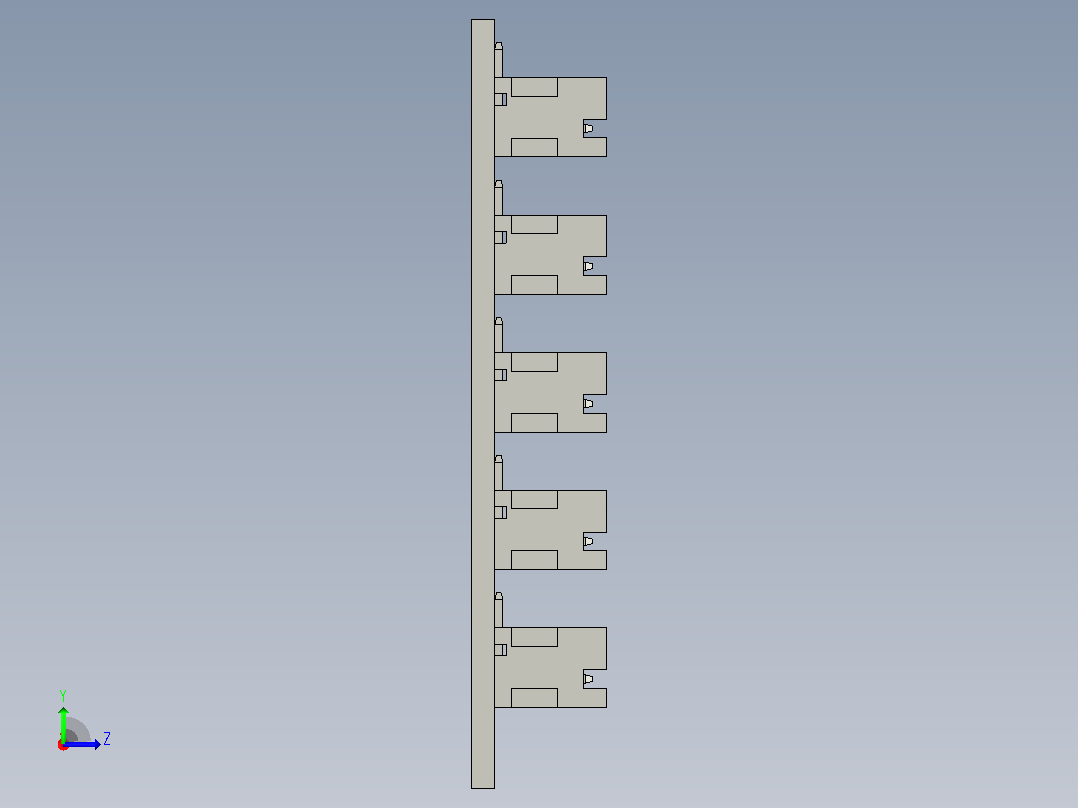 I2C 分流器左视图