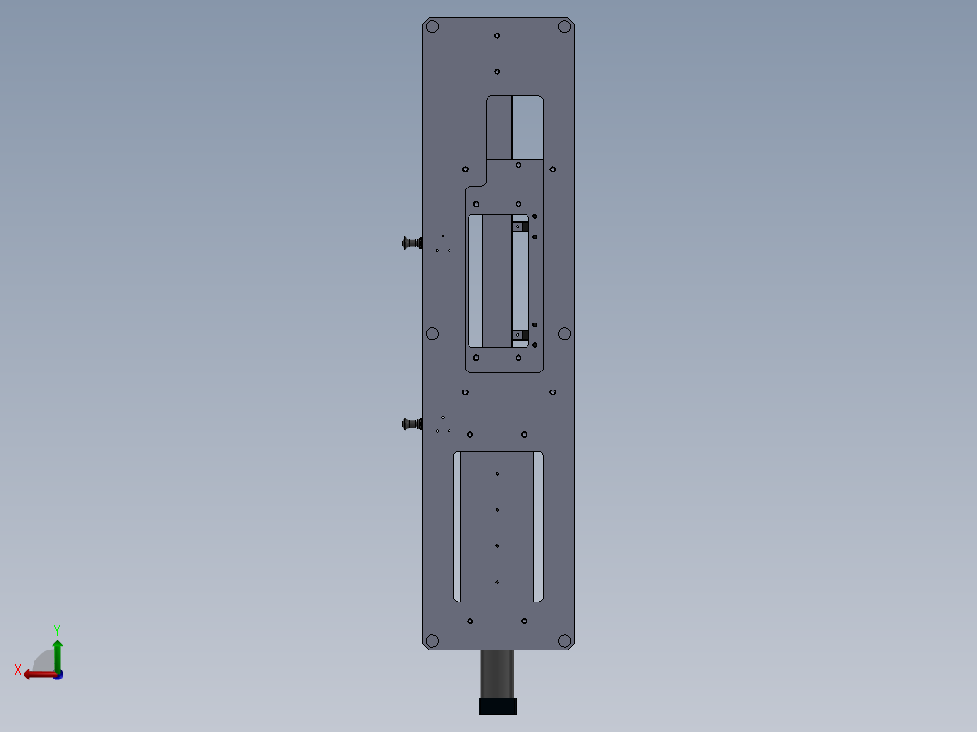 左脚组件焊接夹具后视图