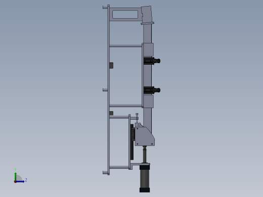 左脚组件焊接夹具左视缩略图