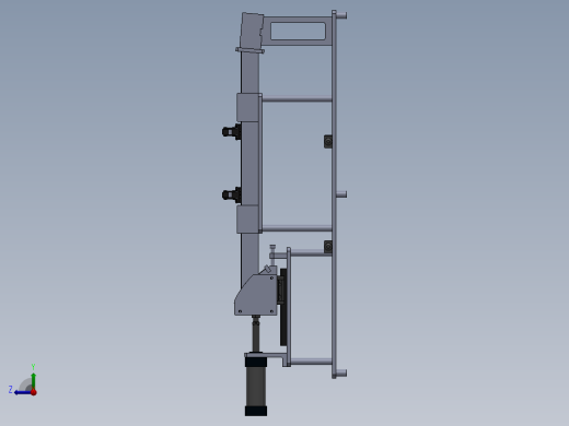 左脚组件焊接夹具右视缩略图