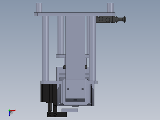 左脚组件焊接夹具俯视缩略图