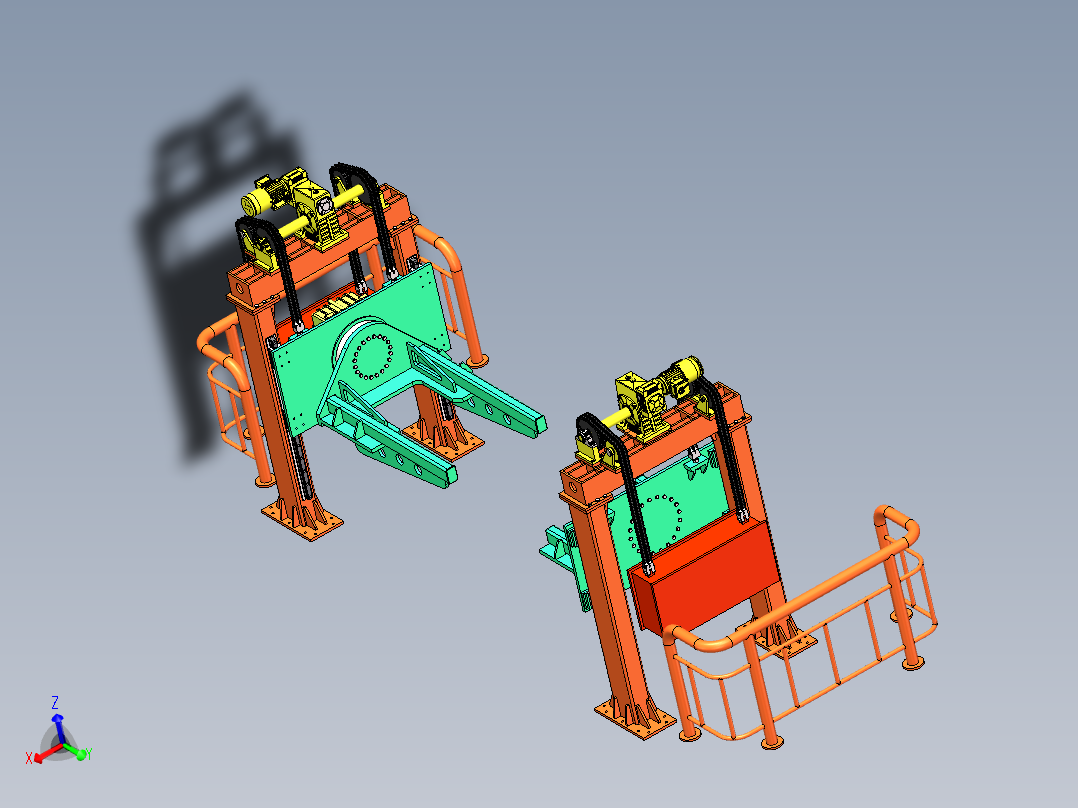 K3450-货车底盘焊接翻转机