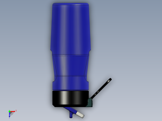 蓝色水杯俯视缩略图