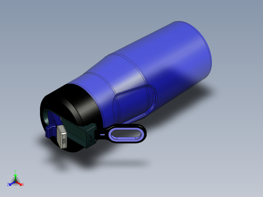 蓝色水杯正等轴测缩略图