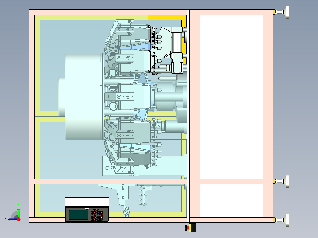 旋转全自动给袋式真空包装机UG10右视图
