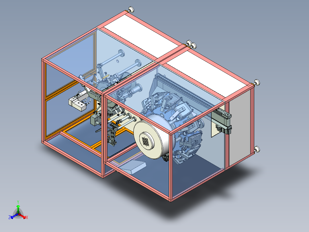 旋转全自动给袋式真空包装机UG10正等轴测图