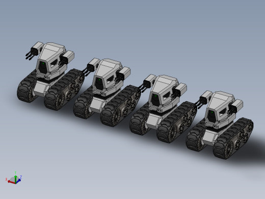 solidworks 未来的坦克机器人