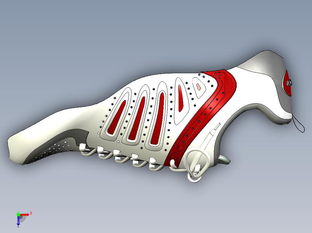 自动穿鞋带机（全自动系鞋带机ug俯视图