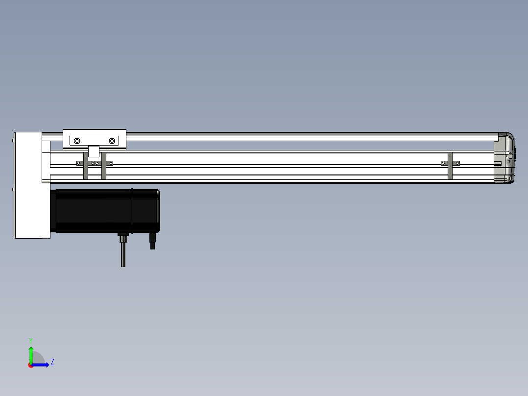 Toyo东佑达直线模组-ETH13-500-BM-400W+煞車左视图