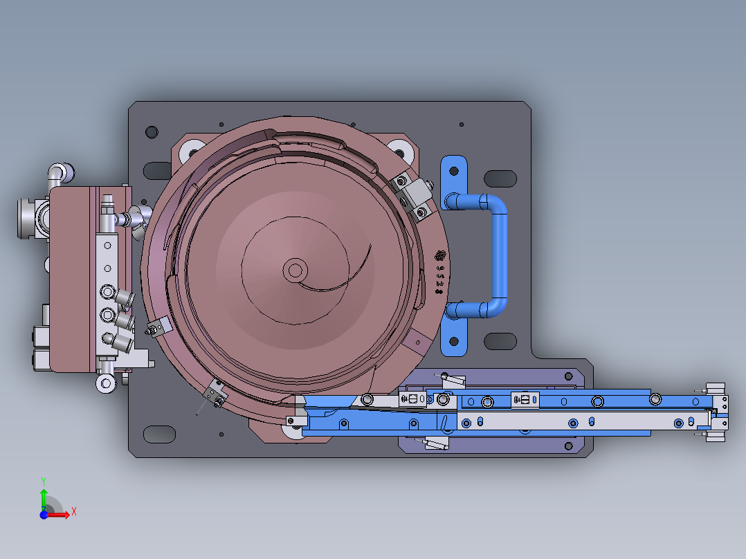 T613 铝盘振动盘前视图