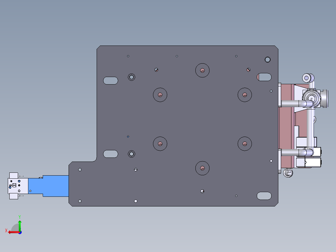 T613 铝盘振动盘后视图