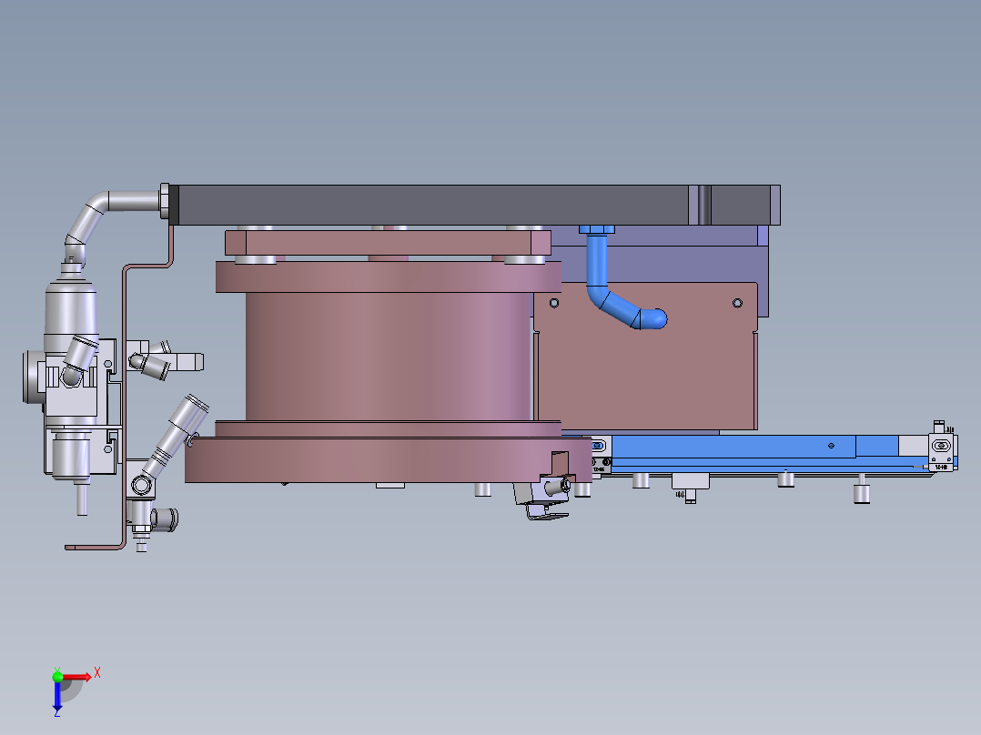 T613 铝盘振动盘俯视图