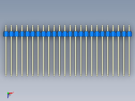 彩色公头100mil（2.54mm）系列-DS1021_blue_3x24p_100mil_Type19_rev1.0俯视缩略图