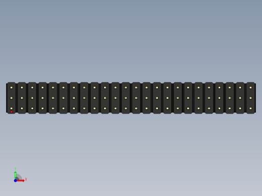 彩色公头100mil（2.54mm）系列-DS1021_black_3x24p_100mil_Type19_rev1.0前视缩略图