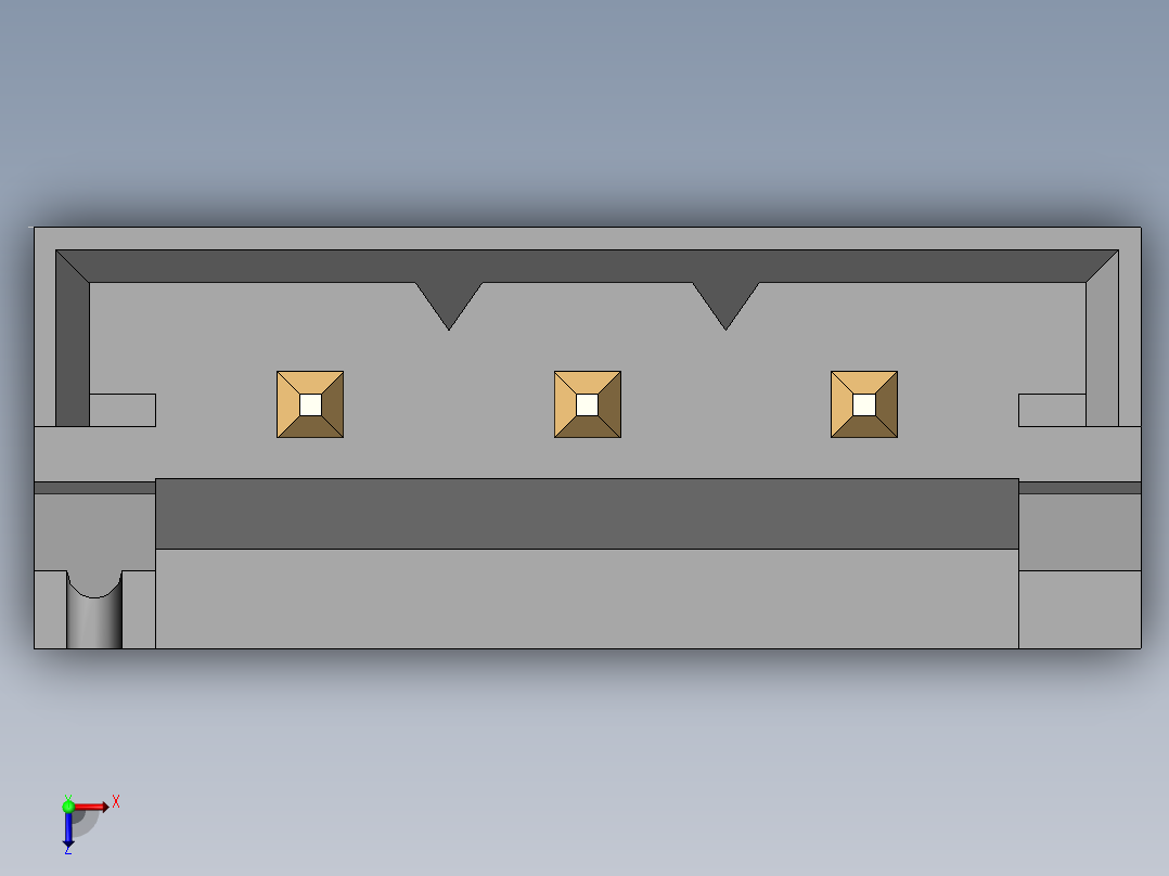 JST-B3B-EH-A.SLDPRT俯视图