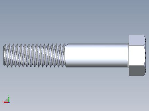 UNC 六角螺栓-Hex Bolt 0.375-16 x 2后视缩略图