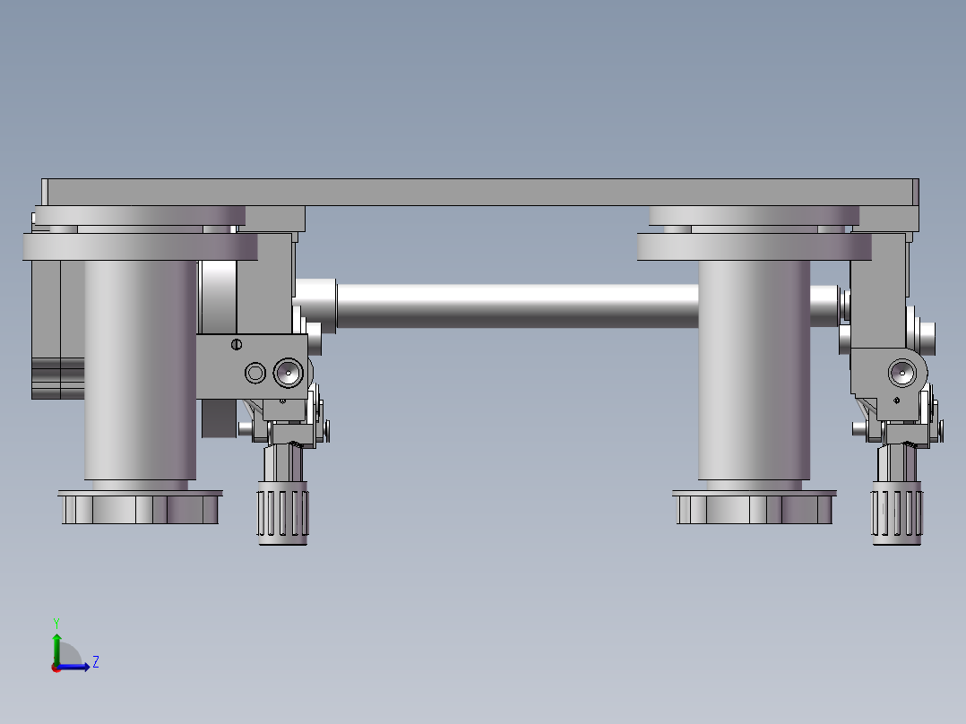 步进式双驱动送丝机左视图