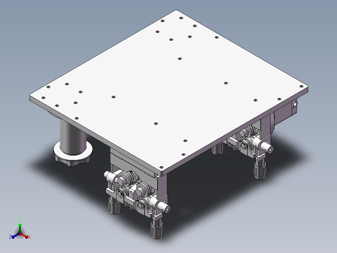 步进式双驱动送丝机正等轴测图