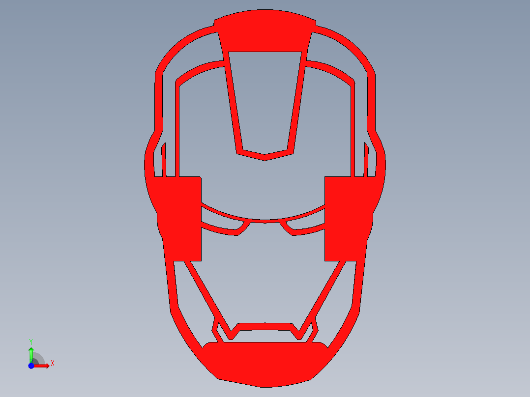 钢铁侠-饼干切割器前视图