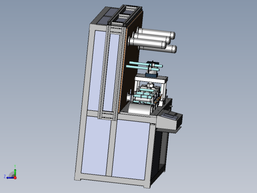 复合覆膜冲孔一体机右视缩略图