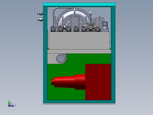高架桥建筑用液压站左视缩略图