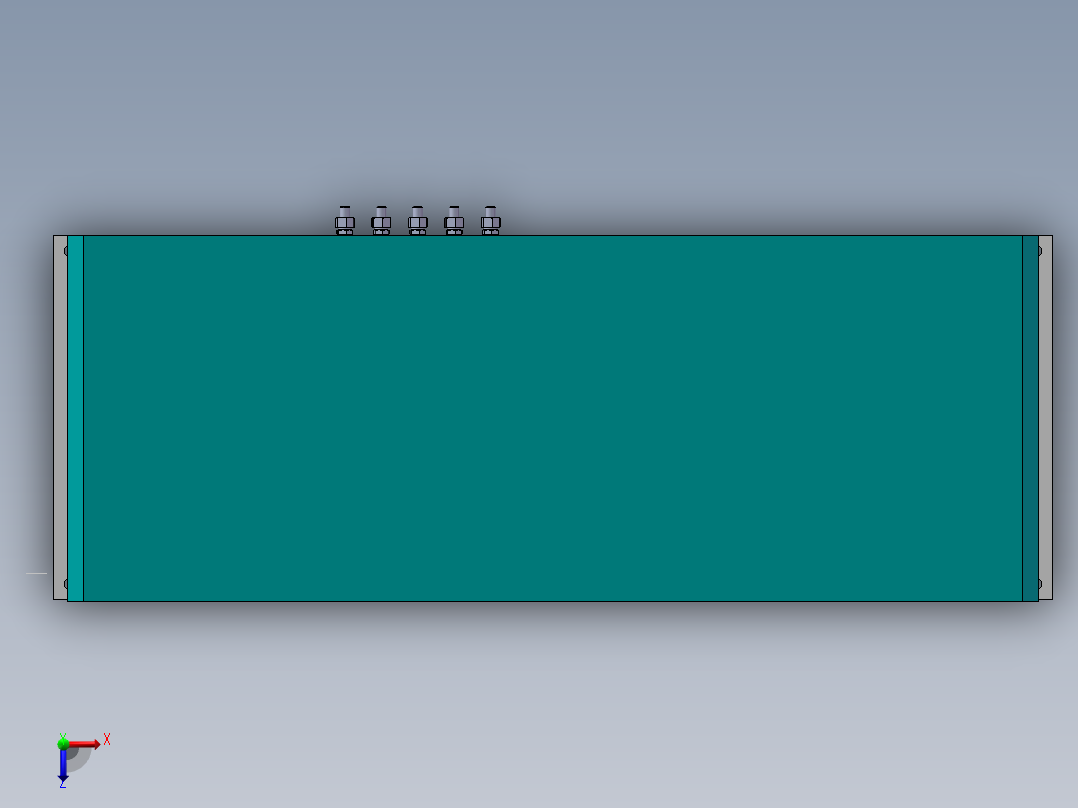 高架桥建筑用液压站俯视图
