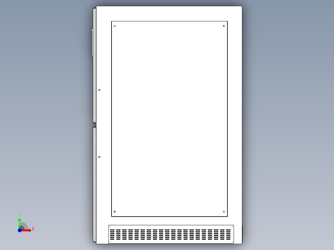 电器柜 电控柜 (114) 机械设计素材前视图