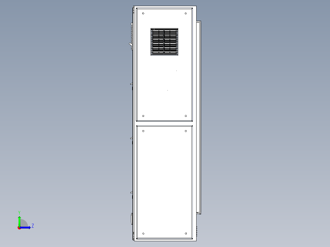 电器柜 电控柜 (114) 机械设计素材左视图