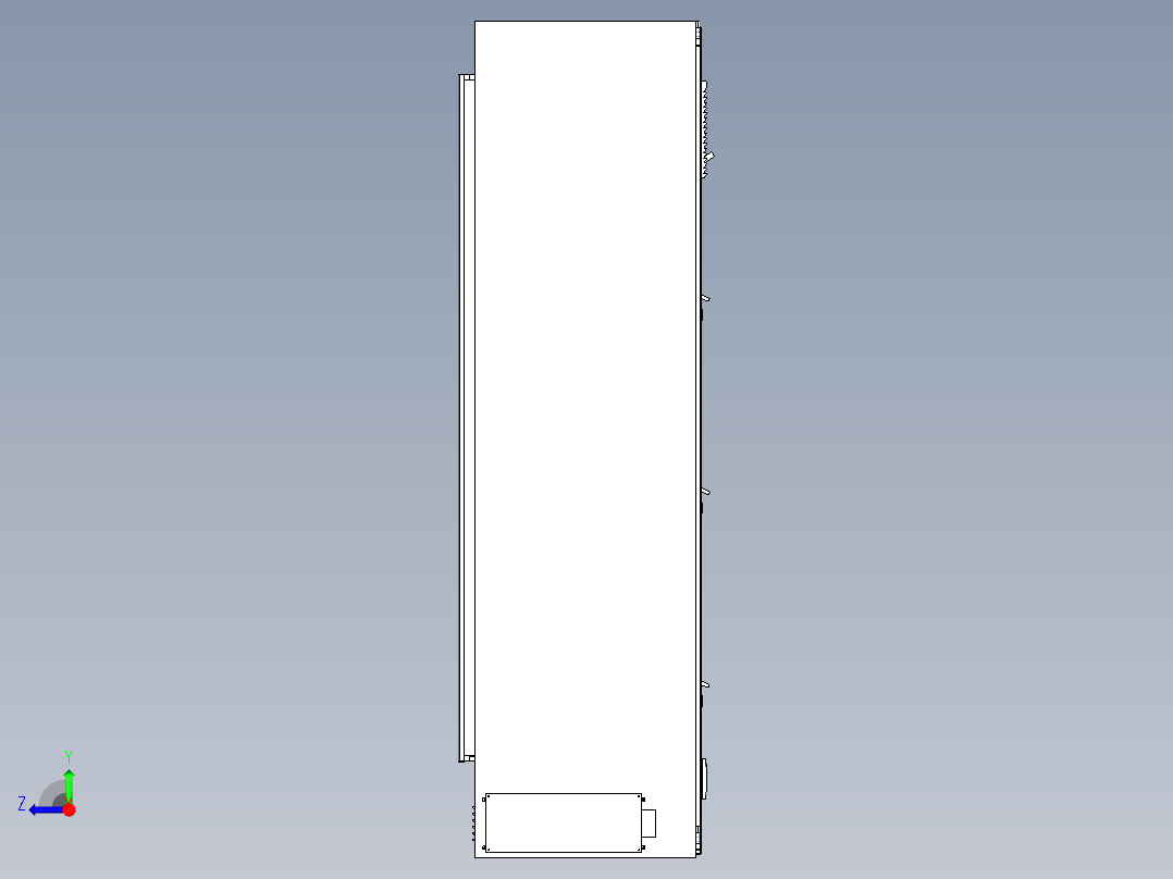 电器柜 电控柜 (114) 机械设计素材右视图